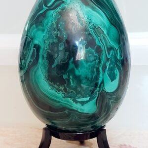 Œuf en malachite naturel