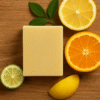 Savon huile essentielle agrumes citron orange bergamote