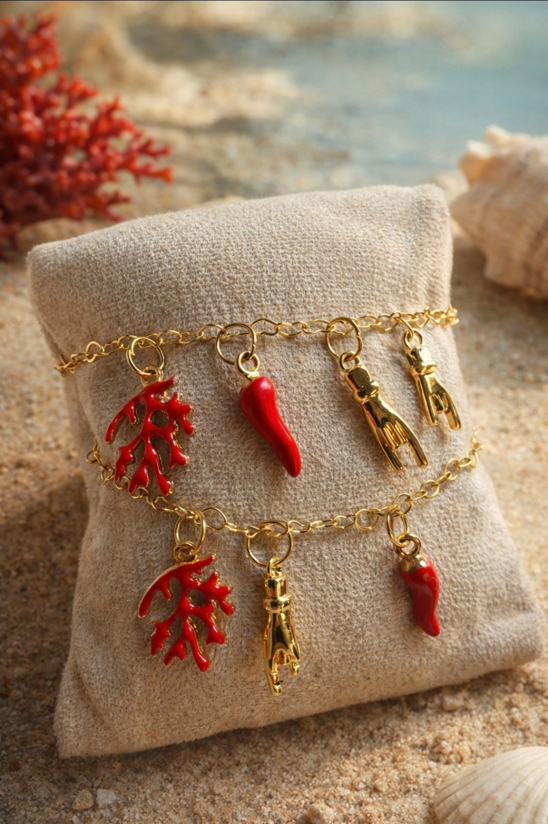 Bijoux pour femme - bracelet Corse en or 14 carats